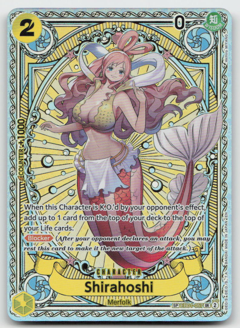 Shirahoshi (SP) EB01-057 Super Rare A Fist of Divine Speed One Piece NM