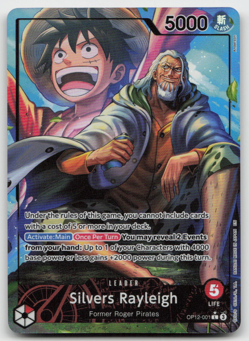 Silvers Rayleigh (Alternate Art) OP12-001 Legacy of the Master One Piece NM