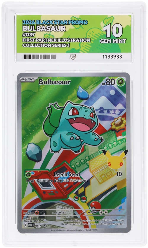 Bulbasaur 037 Ace Black Star Promo Pokemon Ace 10 Gem Mint