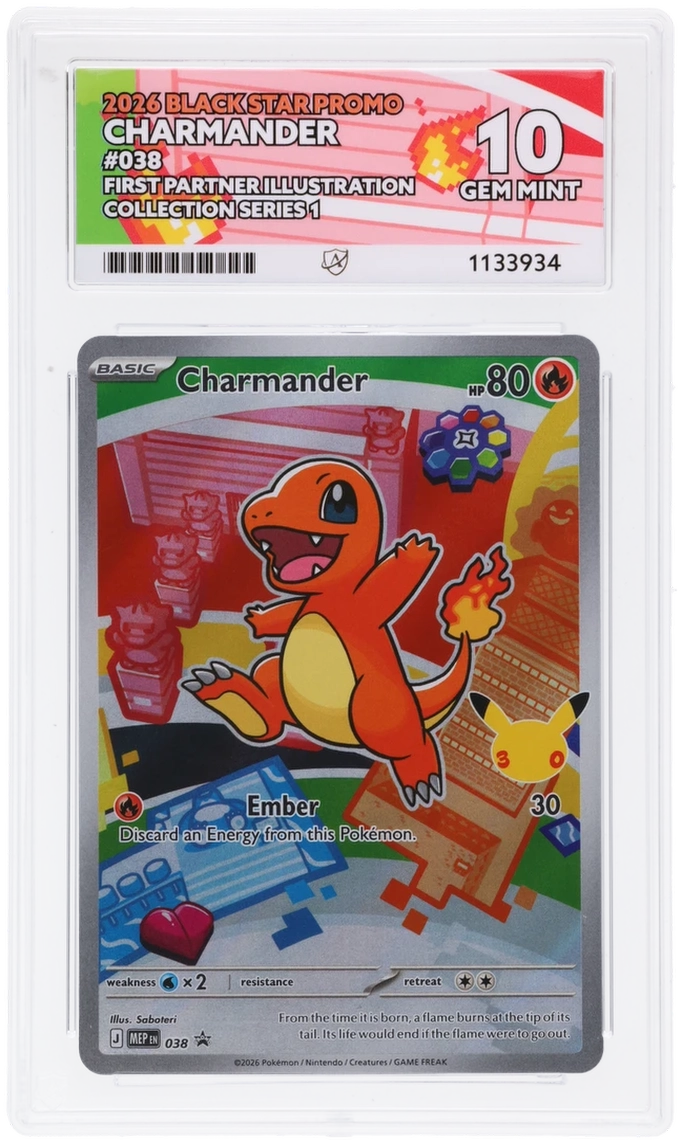 Charmander 038 Ace Black Star Promo Pokemon Ace 10 Gem Mint