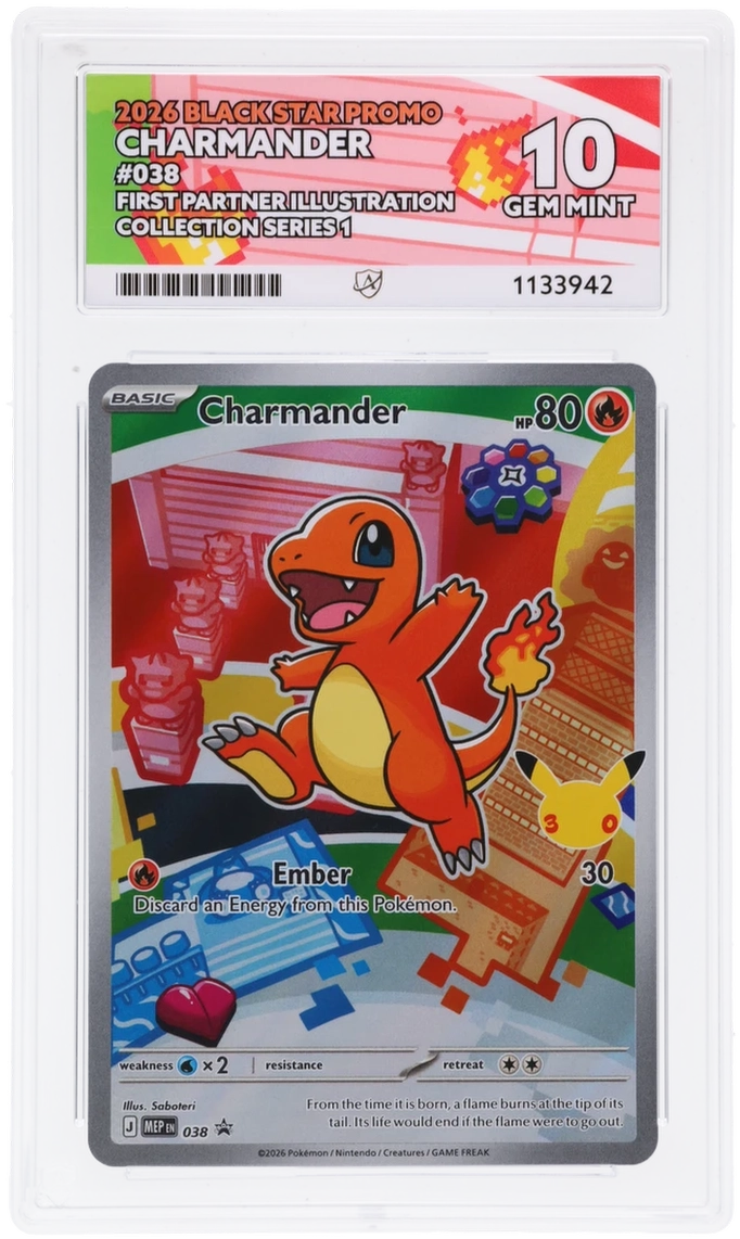 Charmander 038 Ace Black Star Promo Pokemon Ace 10 Gem Mint