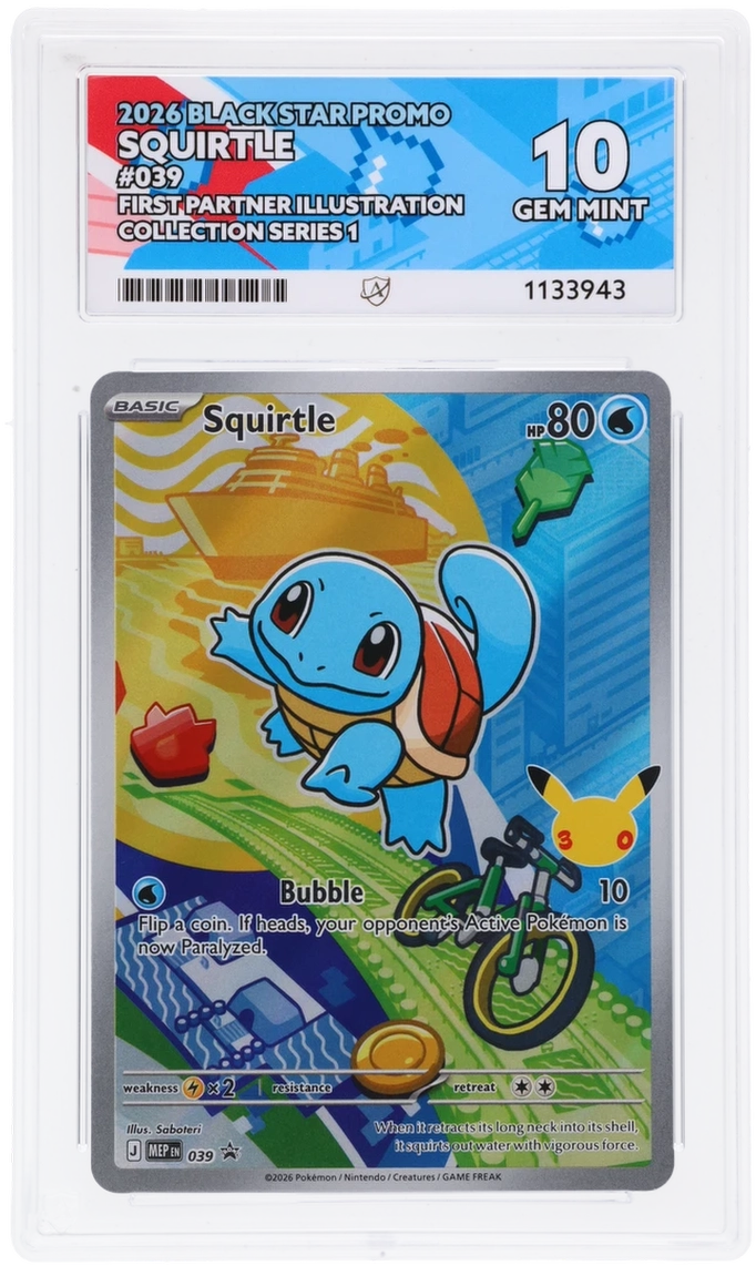 Squirtle 039 Ace Black Star Promo Pokemon Ace 10 Gem Mint