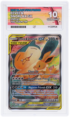 Eevee & Snorlax Gx SM169 Ace Black Star Promo Pokemon Ace 10 Gem Mint