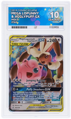 Mega Lopunny & Jigglypuff Gx 165/236 Ace Cosmic Eclipse Pokemon Ace 10 Gem Mint