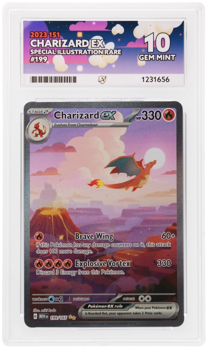 Charizard EX 199/165 Ace 151 Pokemon Ace 10 Gem Mint