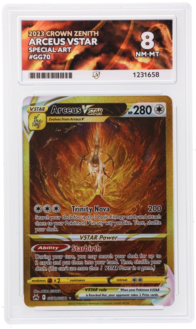 Arceus Vstar GG70/GG70 Ace Crown Zenith Pokemon Ace 8 Nm-Mt