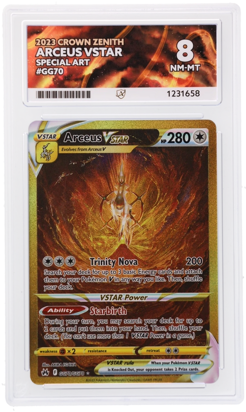 Arceus Vstar GG70/GG70 Ace Crown Zenith Pokemon Ace 8 Nm-Mt