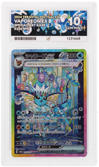 Vaporeon EX 205/187 Ace Terastal Festival EX Pokemon Japanese Ace 10 Gem Mint