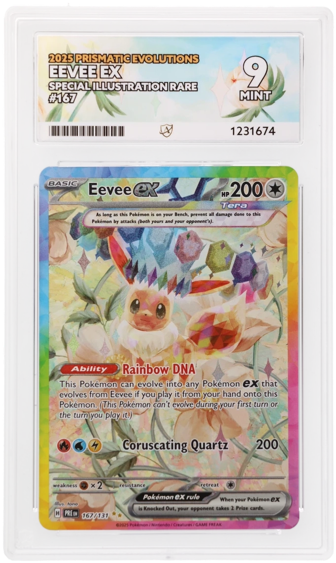 Eevee EX 167/131 Ace Prismatic Evolutions Pokemon Ace 9 Mint