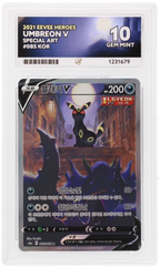 Umbreon V 085/069 Ace Eevee Heroes Pokemon Korean Ace 10 Gem Mint