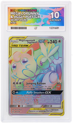 Mega Lopunny & Jigglypuff Gx 261/236 Ace Cosmic Eclipse Pokemon Ace 10 Gem Mint