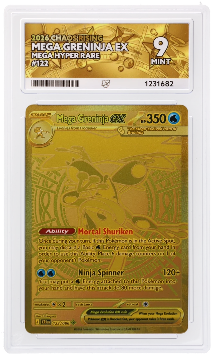 Mega Greninja EX 122/086 Ace Chaos Rising Pokemon Ace 9 Mint