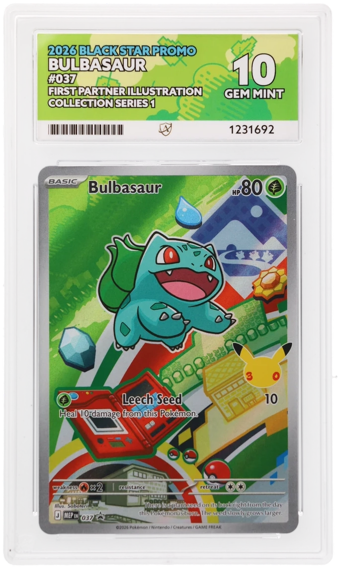 Bulbasaur 037 Ace Black Star Promo Pokemon Ace 10 Gem Mint