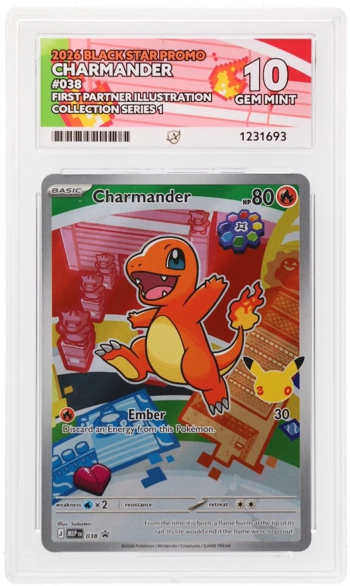 Charmander 038 Ace Black Star Promo Pokemon Ace 10 Gem Mint