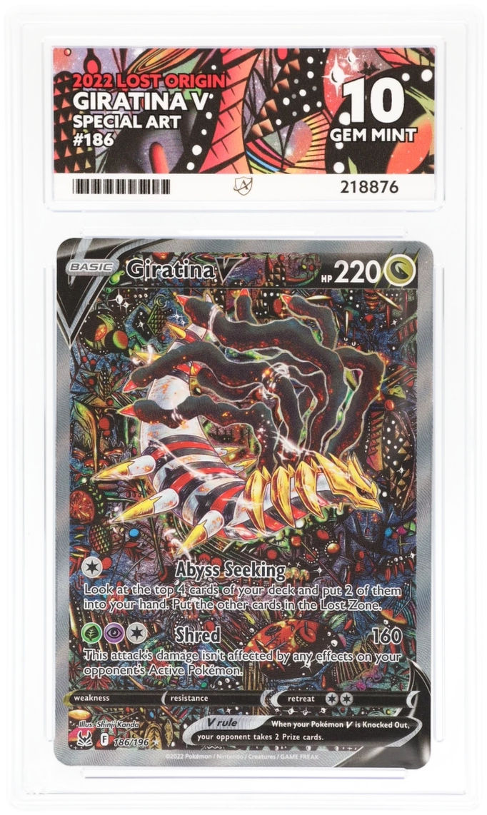 Giratina V 186/196 Ace Lost Origin Pokemon Ace 10 Gem Mint