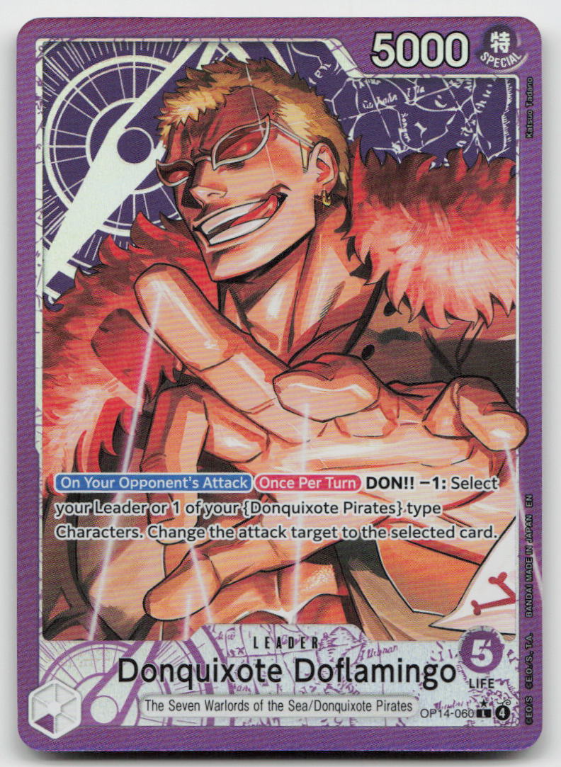 Donquixote Doflamingo OP14-060 Leader The Azure Sea's Seven One Piece NM