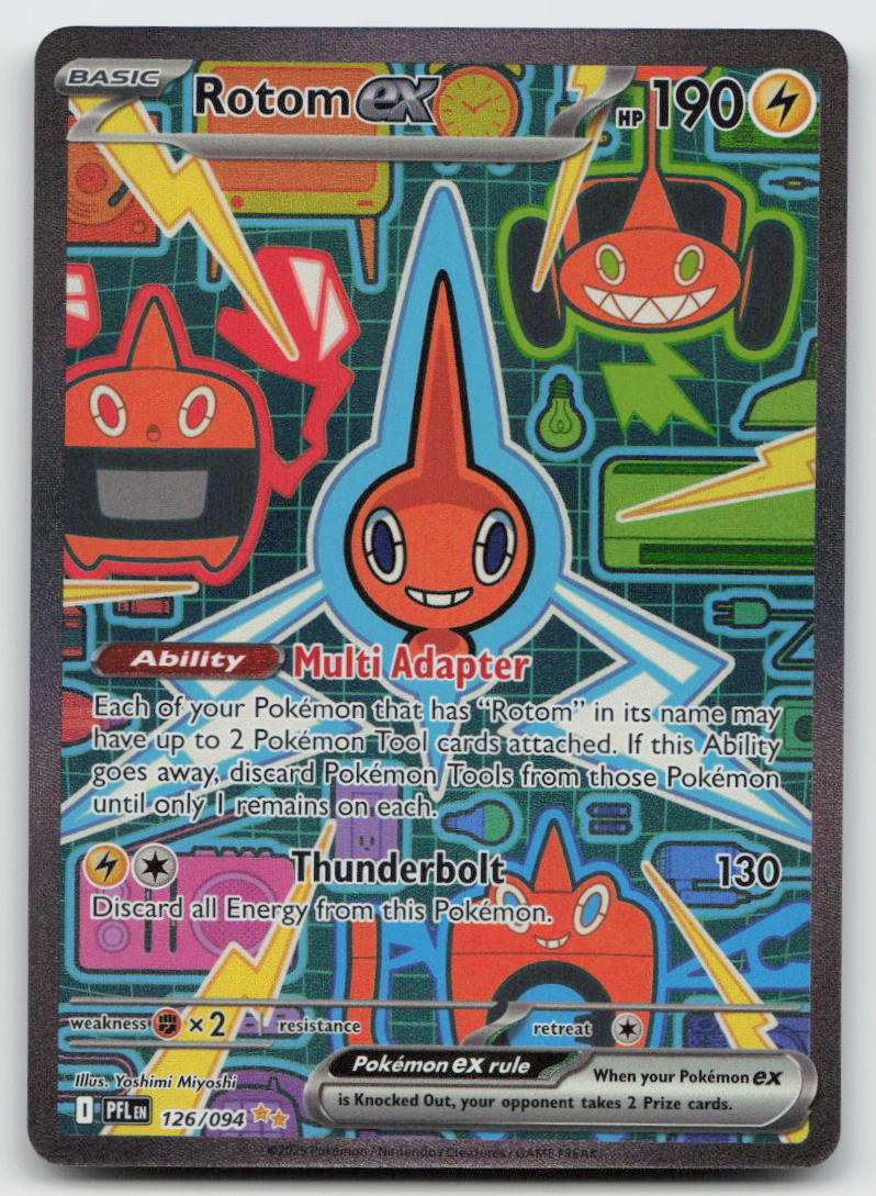 Rotom ex 126/094 Special Illustration Rare Phantasmal Flames Pokemon NM