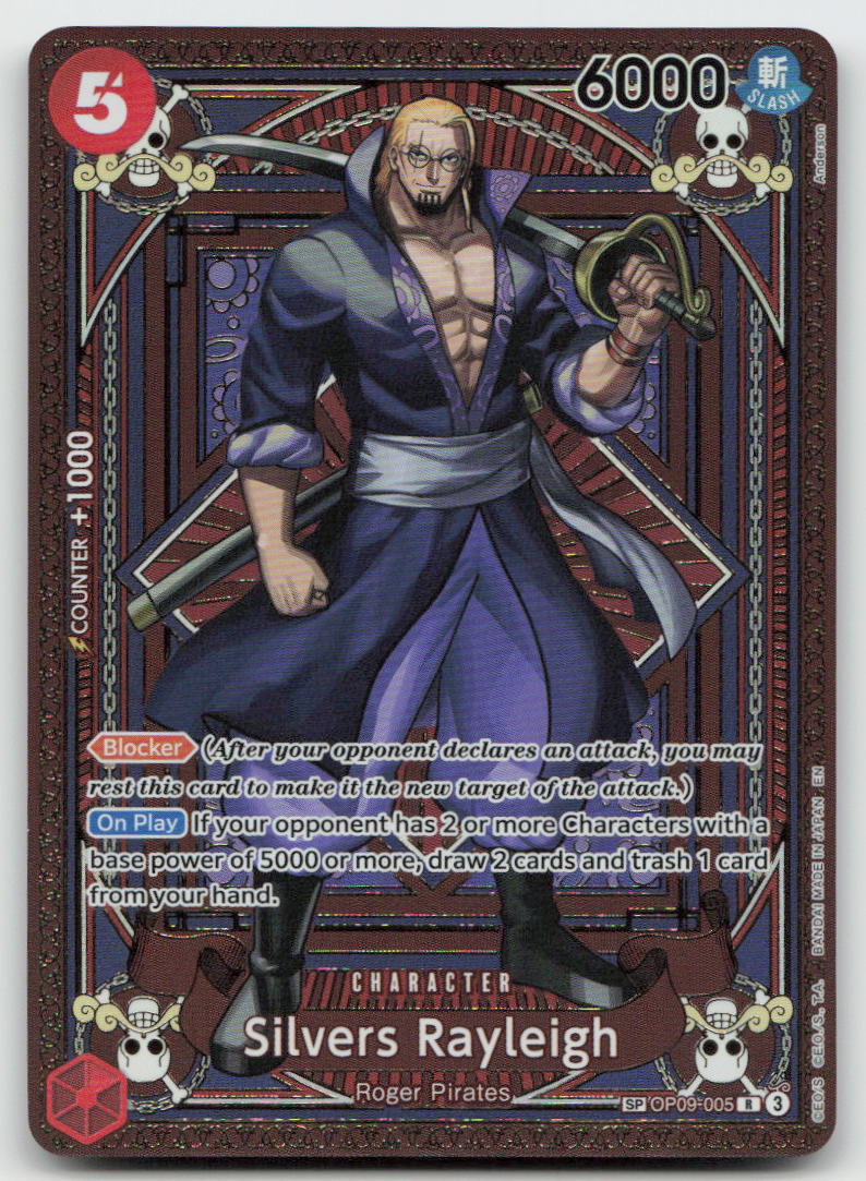 Silvers Rayleigh (SP) OP09-005 Rare A Fist of Divine Speed One Piece NM