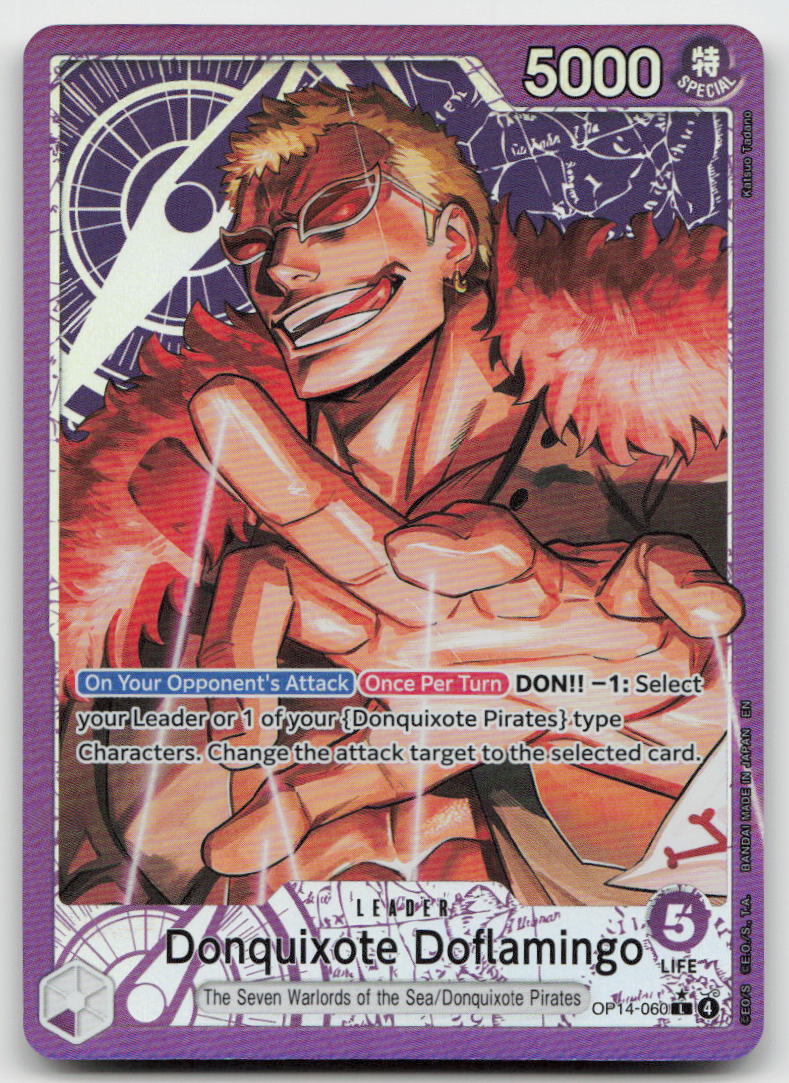 Donquixote Doflamingo OP14-060 Leader The Azure Sea's Seven One Piece NM