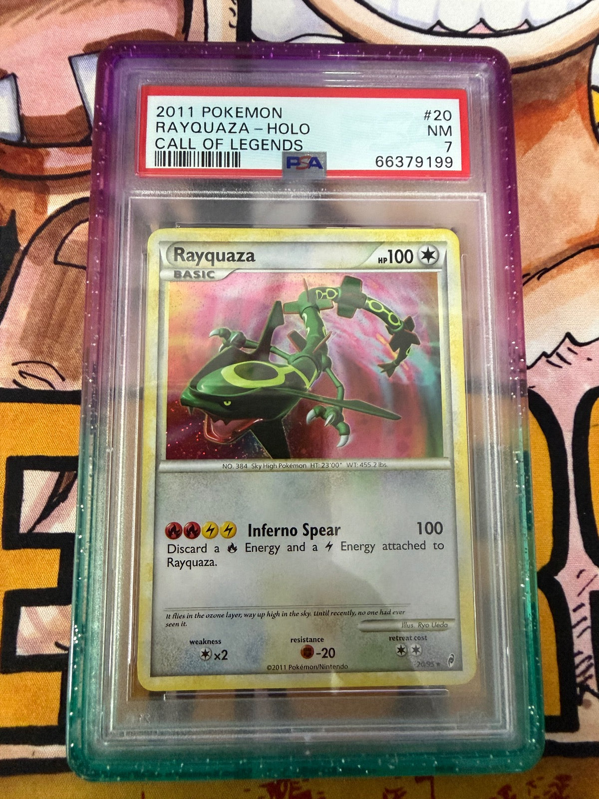 Rayquaza Holo 20/95 Call Of Legends Pokemon PSA 7
