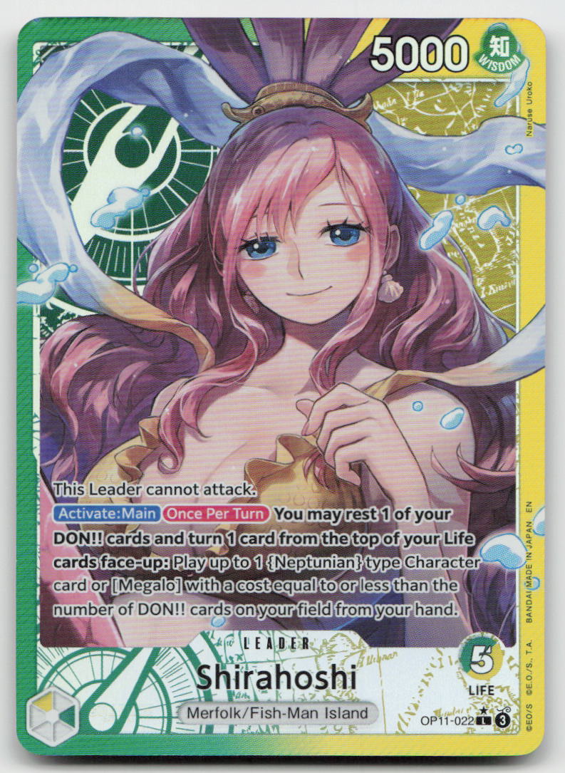 Shirahoshi (022) (Alternate Art) OP11-022 A Fist of Divine Speed One Piece NM