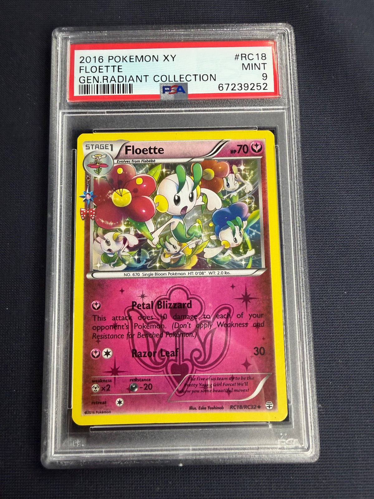Floette RC18/83 Generations Radiant Collection Pokemon PSA 9