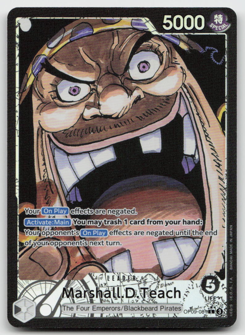 Marshall.D.Teach (081) (Parallel) OP09-081 Emperors in the New World One Piece NM