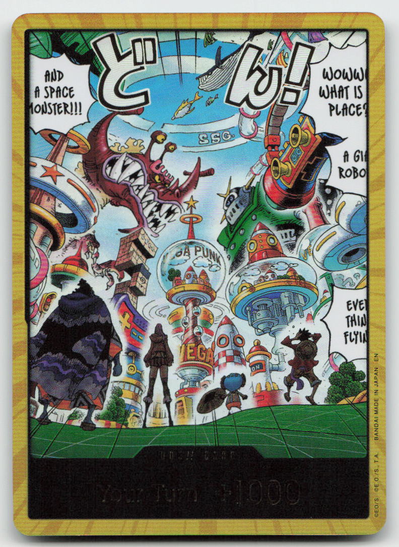DON!! Card (Egghead) (Gold) DON!! The Azure Sea's Seven One Piece NM
