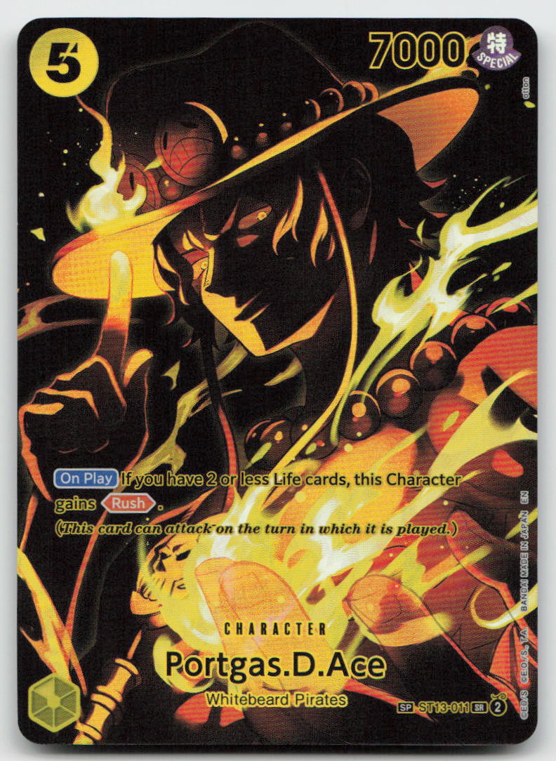 Portgas.D.Ace (SP) ST13-011 Super Rare Legacy of the Master One Piece NM