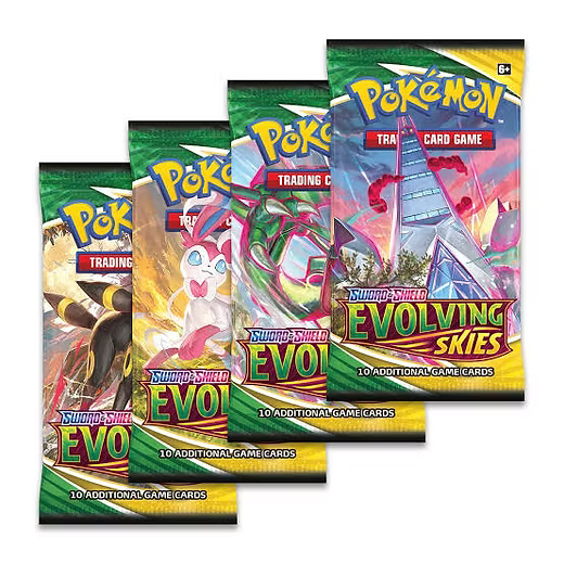 Pokemon: Evolving Skies Booster Pack Art Set