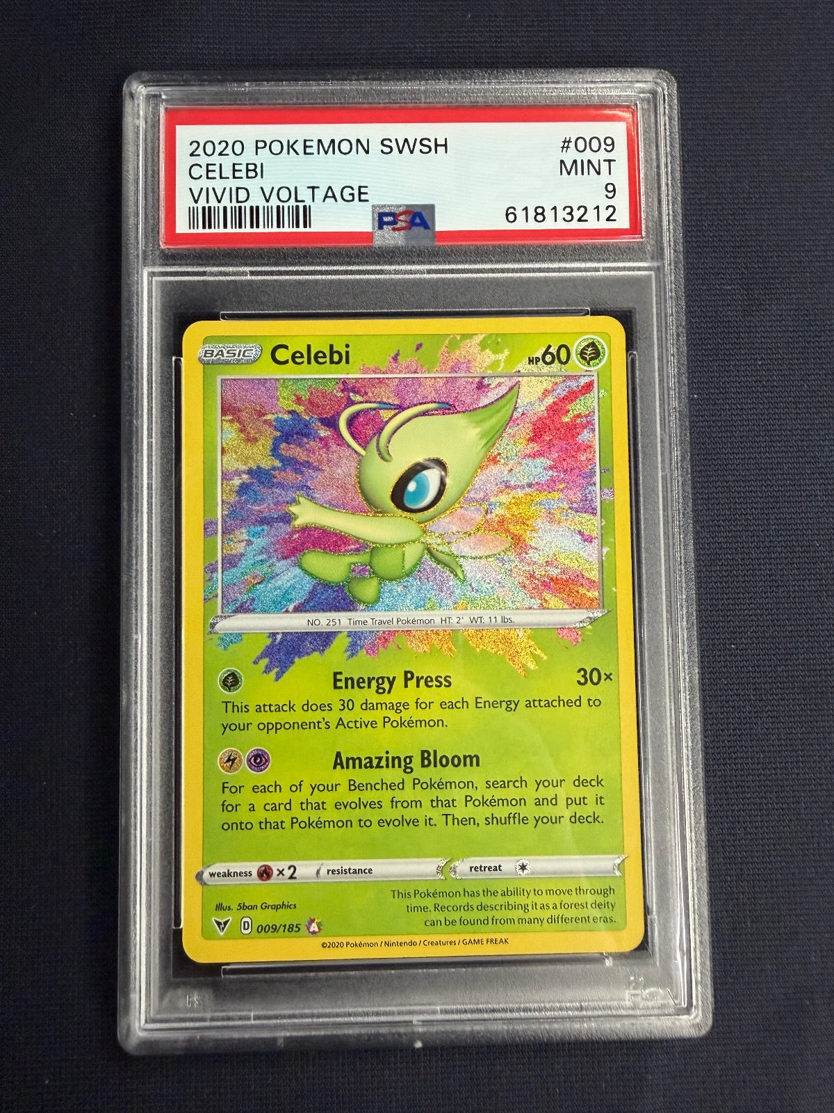 Celebi 009/185 Vivid Voltage Pokemon PSA 9
