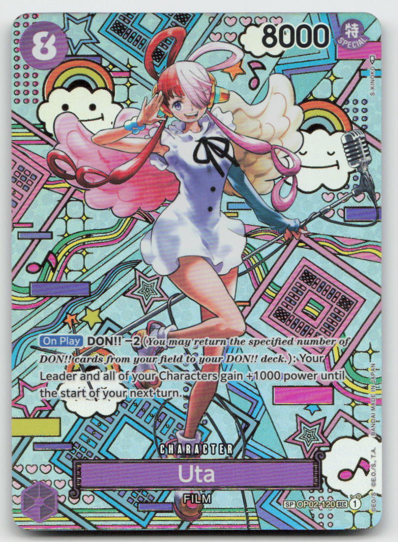 Uta (SP) OP02-120 Secret Rare Awakening of the New Era One Piece NM