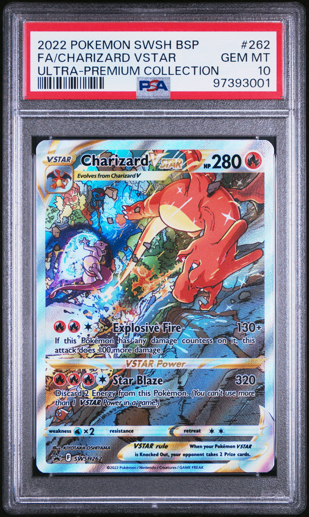 Charizard Vstar 262 Ultra Premium Swsh Black Star Promo Pokemon PSA 10