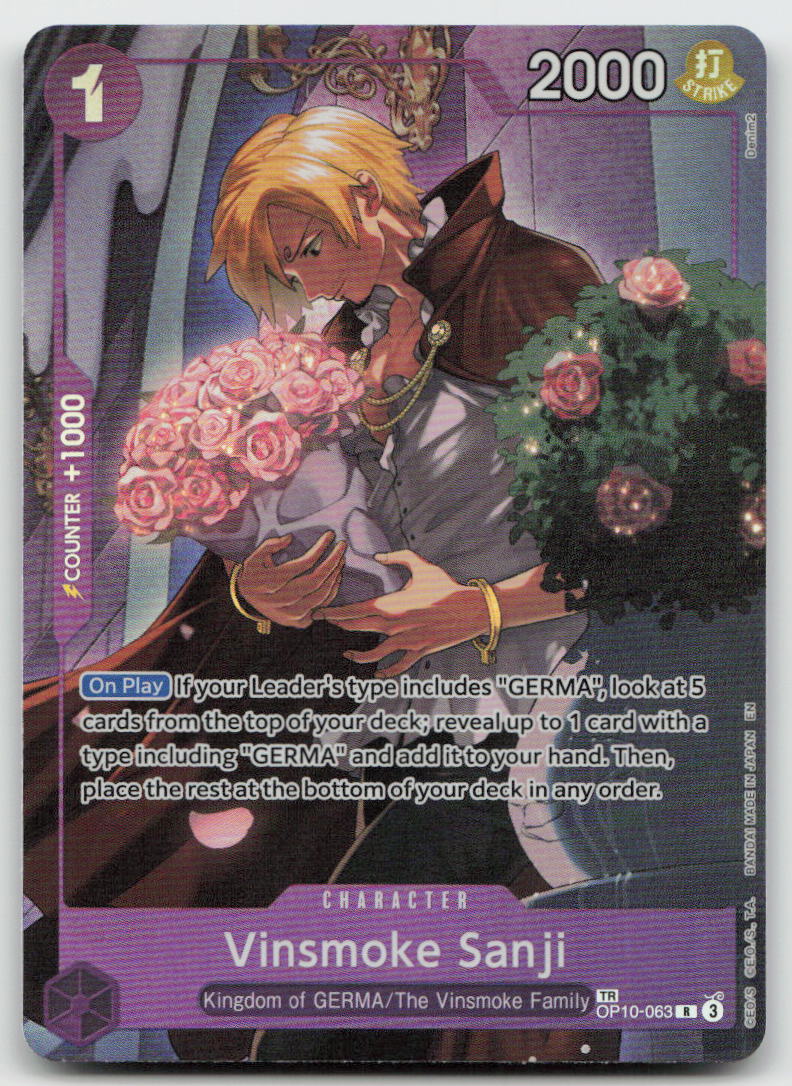Vinsmoke Sanji (TR) OP10-063 Treasure Rare Legacy of the Master One Piece NM