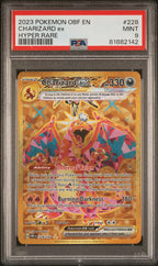Charizard EX 228/197 Hyper Rare Obf En-Obsidian Flames Pokemon PSA 9