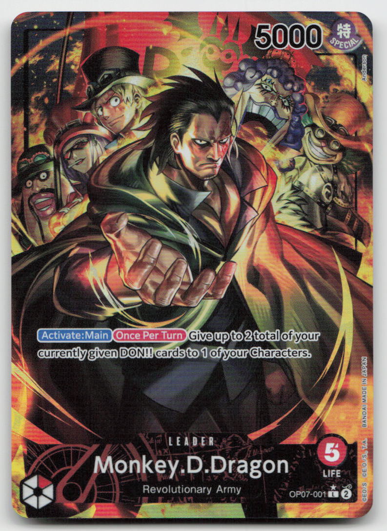 Monkey.D.Dragon (001) (Parallel) OP07-001 500 Years in the Future One Piece NM