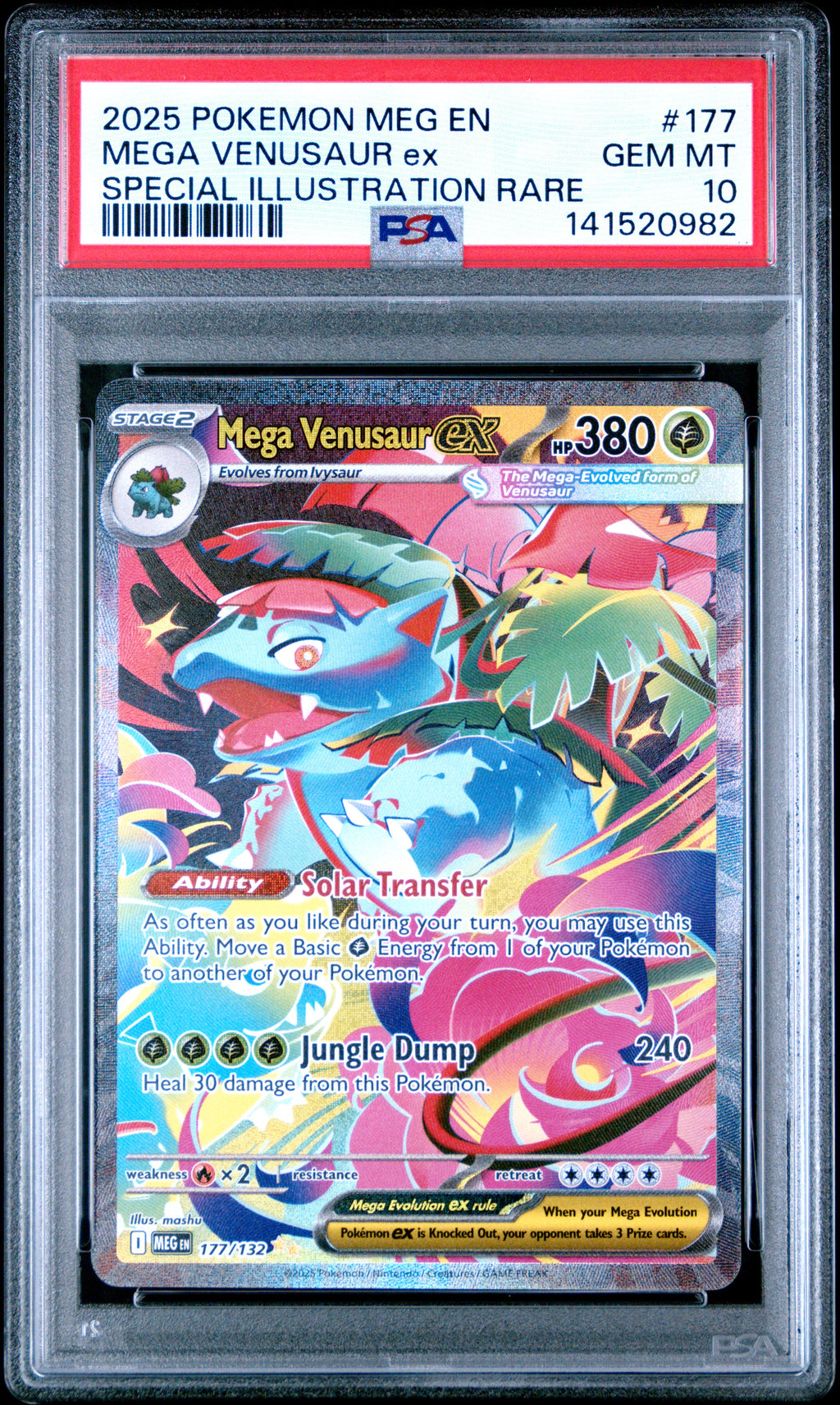 Mega Venusaur EX 177/132 Special Illustration Rare Pokemon PSA 10