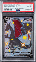 Charizard V 079/073 Secret Champion's Path Pokemon PSA 8