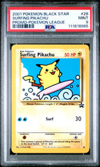 Surfing Pikachu 28 Pokemon League Promo Black Star Pokemon PSA 9