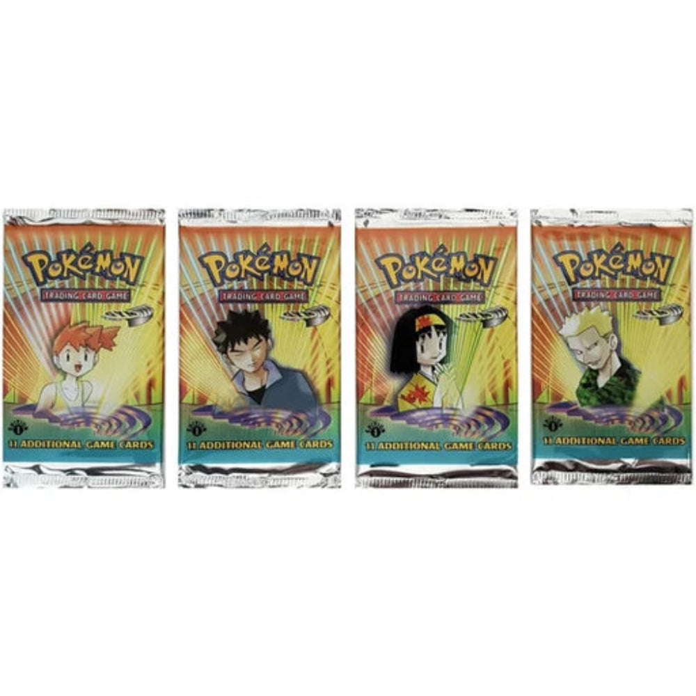 Pokemon: Gym Heroes 1st Edition Booster Pack Art Set (UNWEIGHED)