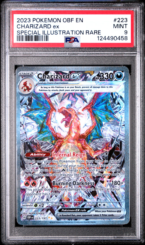 Charizard EX 223/197 Special Illustration Rare Pokemon PSA 9