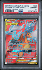 Reshiram & Charizard Gx 194/214 Unbroken Bonds Pokemon PSA 10