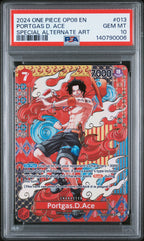 Portgas D. Ace 013 Special Alternate Art One Piece PSA 10