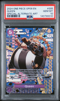Queen 005 Special Alternate Art One Piece Op08-Two Legends One Piece PSA 10