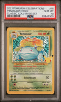 Venusaur Holo 15 Celebrations Classic Collection Pokemon PSA 10