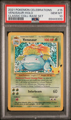 Venusaur Holo 15 Celebrations Classic Collection Pokemon PSA 10