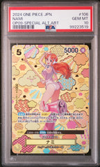 Nami 106 Special Alternate Art One Piece Japanese PSA 10