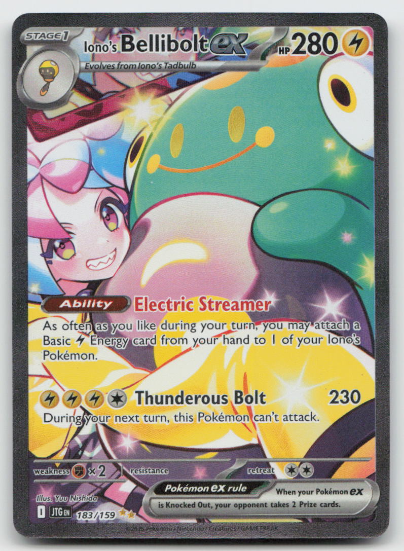 Iono's Bellibolt ex 183/159 Journey Together Pokemon NM