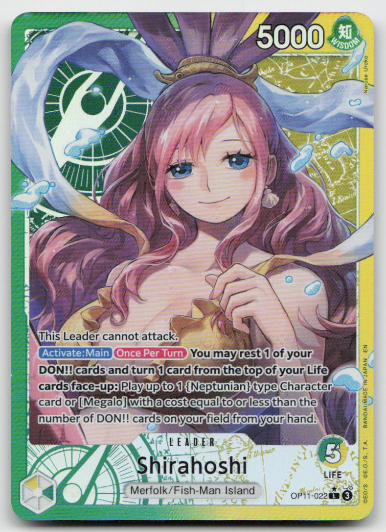 Shirahoshi (022) (Alternate Art) OP11-022 A Fist of Divine Speed One Piece NM