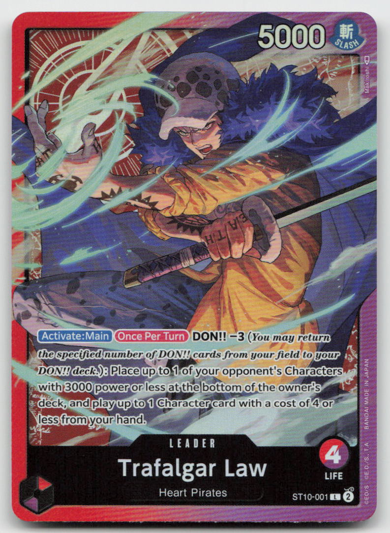 Trafalgar Law (001) ST10-001 Leader Ultra Deck: The Three Captains One Piece NM